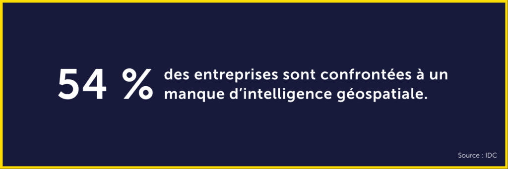 Manque d'intelligence géospatiale statistique